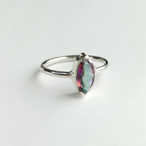 HOST PICK! Sterling Silver Mystic Topaz Ring sz 6 🆕 - Picture 7 of 8